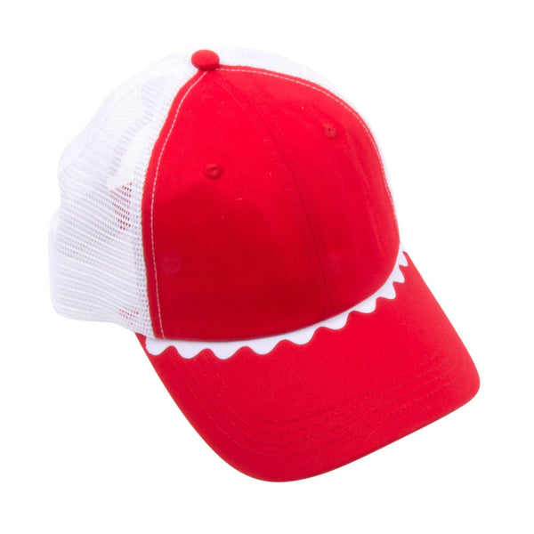 Ric Rac Trucker Hat: Red