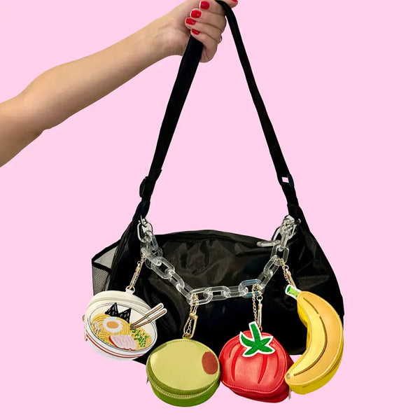 2-in-1 Bag Charm & Reusable Shopper Bag - Ramen Noodles