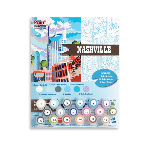 Nashville, Tennessee Paint by Number Kit 8”x10”