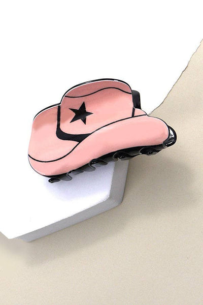 Cowboy Hat Claw Clip