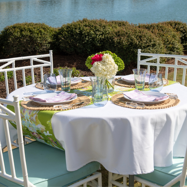 Stained Glass Green Table Runner