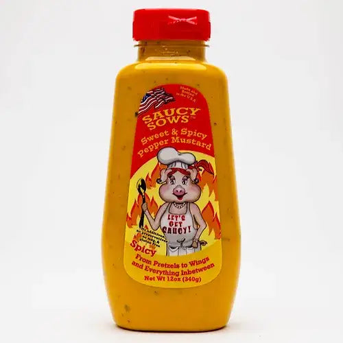 Sweet & Spicy Pepper Mustard 12oz Bottle