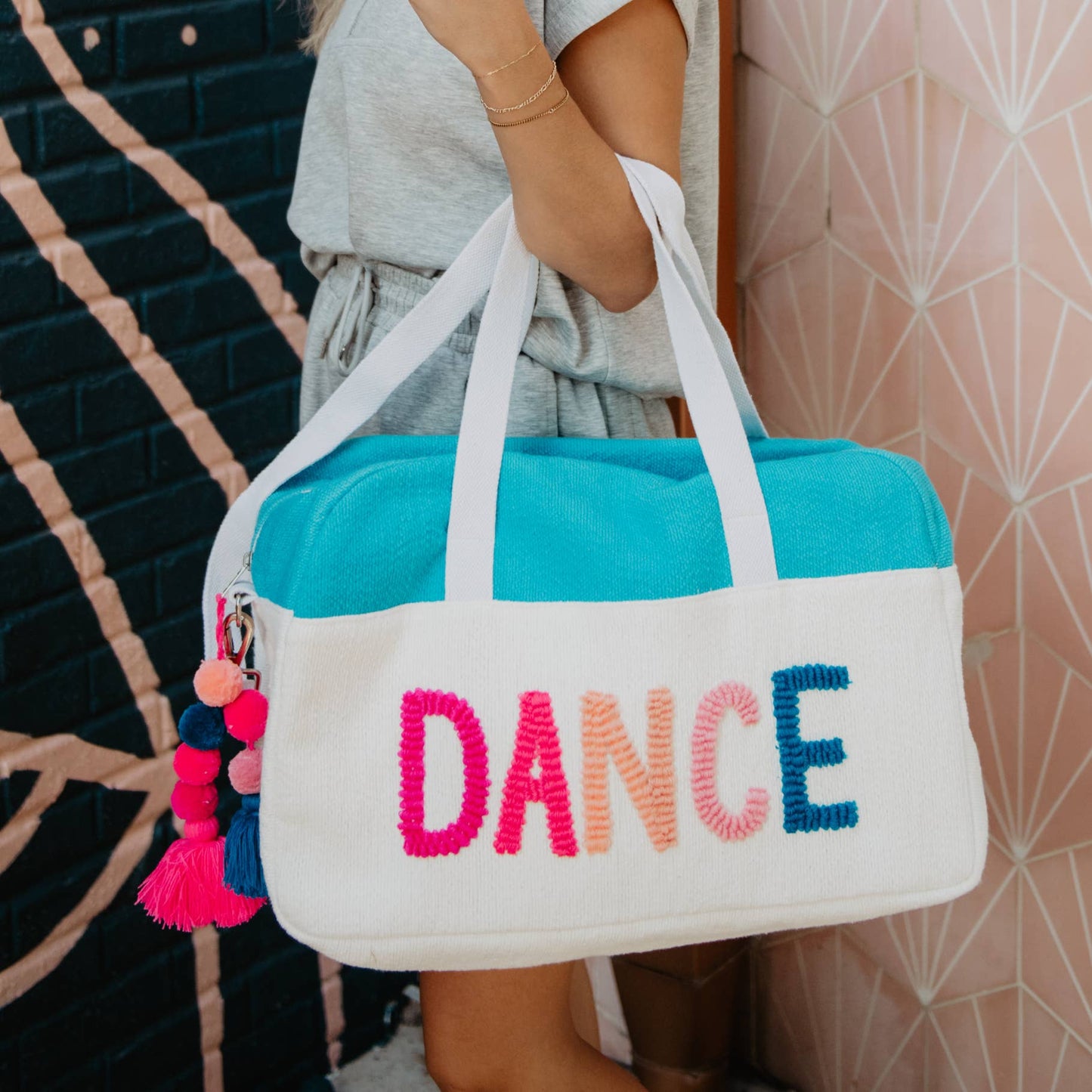 Aqua "Dance" Weekender Bag: Aqua