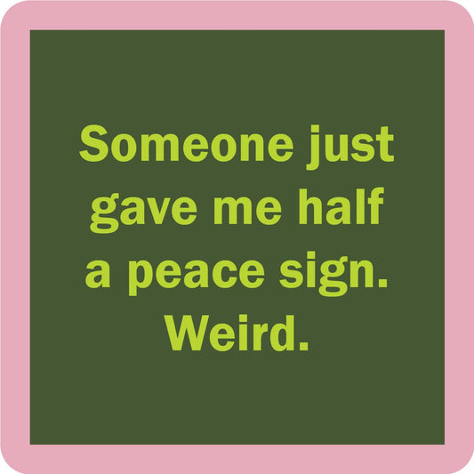 COASTER Peace Sign