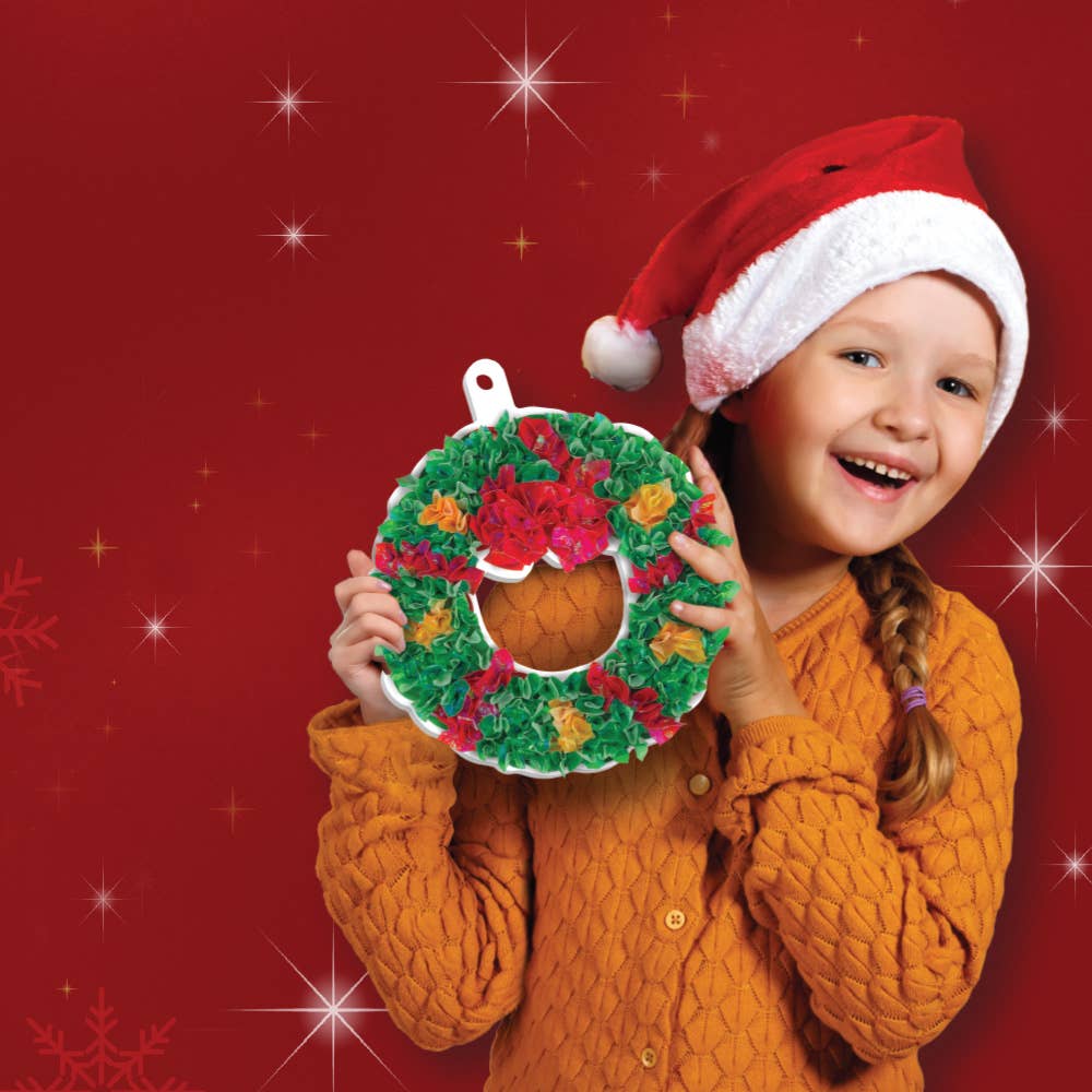 Poke In Art DIY Christmas Decor Holiday Craft for Kids