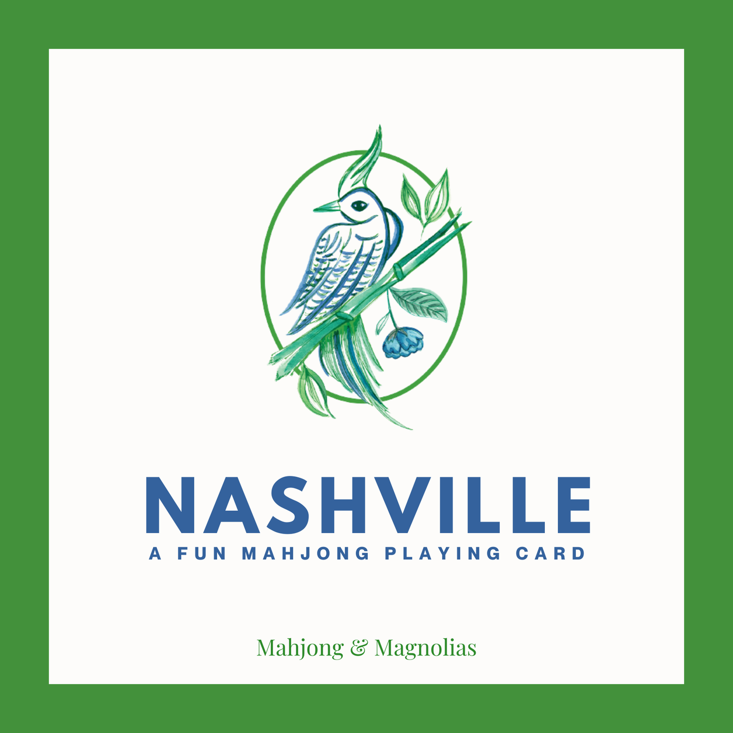 Nashville: A Fun Mahjong Playing Card 