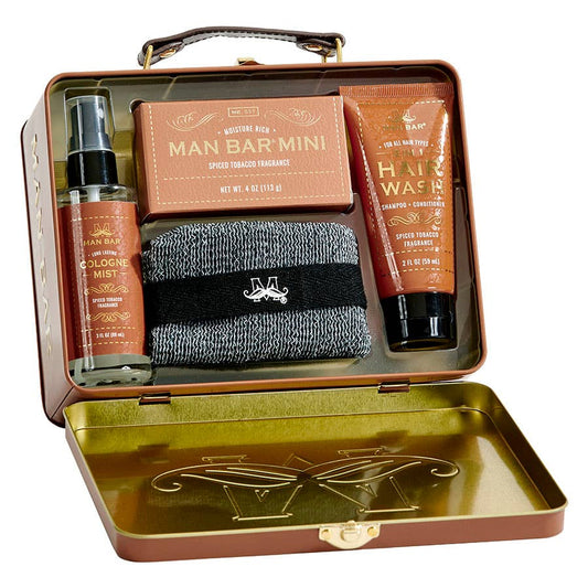 Man Bar Travel Tin Kit- Spiced Tobacco