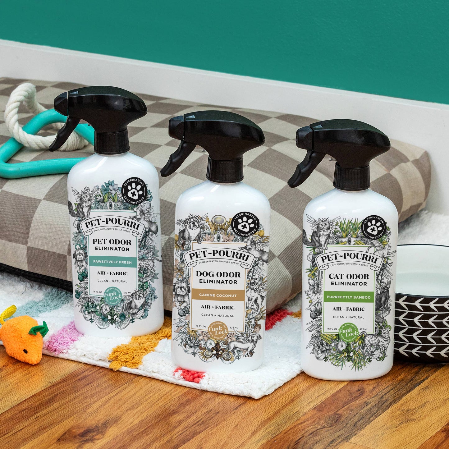 Pet~Pourri Dog Canine Coconut Air + Fabric Odor Refresher