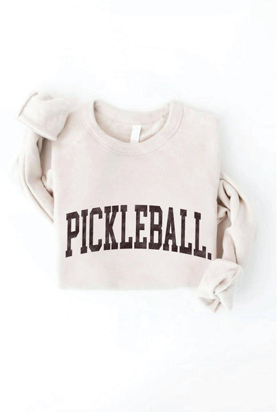 PICKLEBALL Graphic Sweatshirt: HEATHER DUST