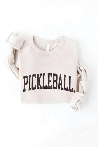 PICKLEBALL Graphic Sweatshirt: HEATHER DUST