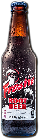 Frostie Root Beer Soda, 12oz Glass Bottle