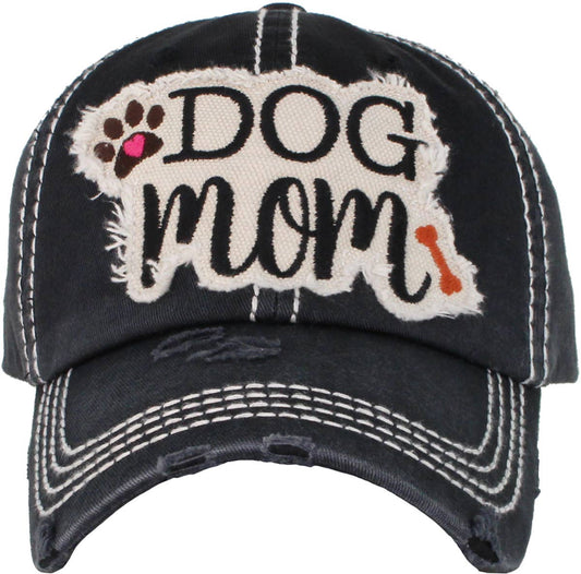 DOG MOM WASHED VINTAGE BALLCAP0