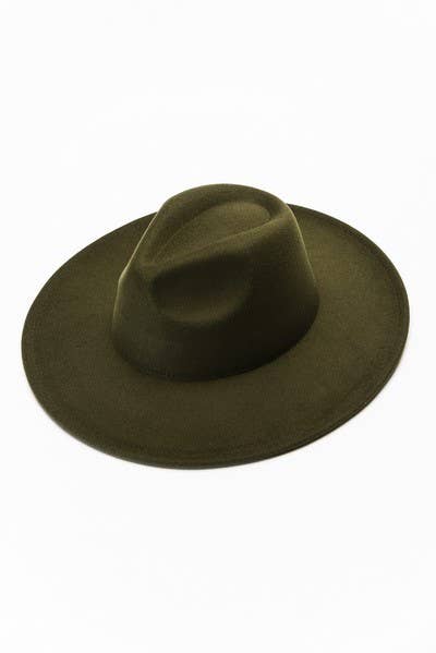 VINTAGE PLAIN FEDORA HAT BLACK