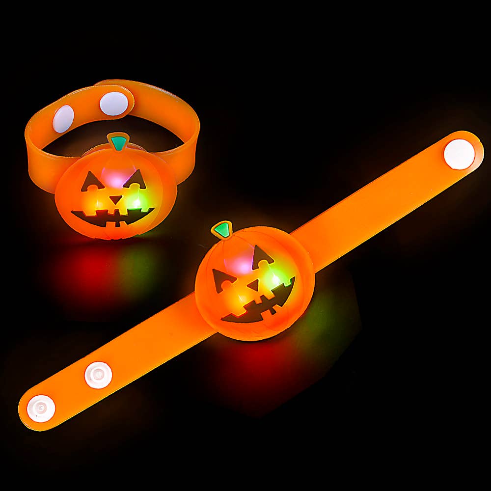 LIGHT-UP JACK-O-LANTERN SNAP BRACELET