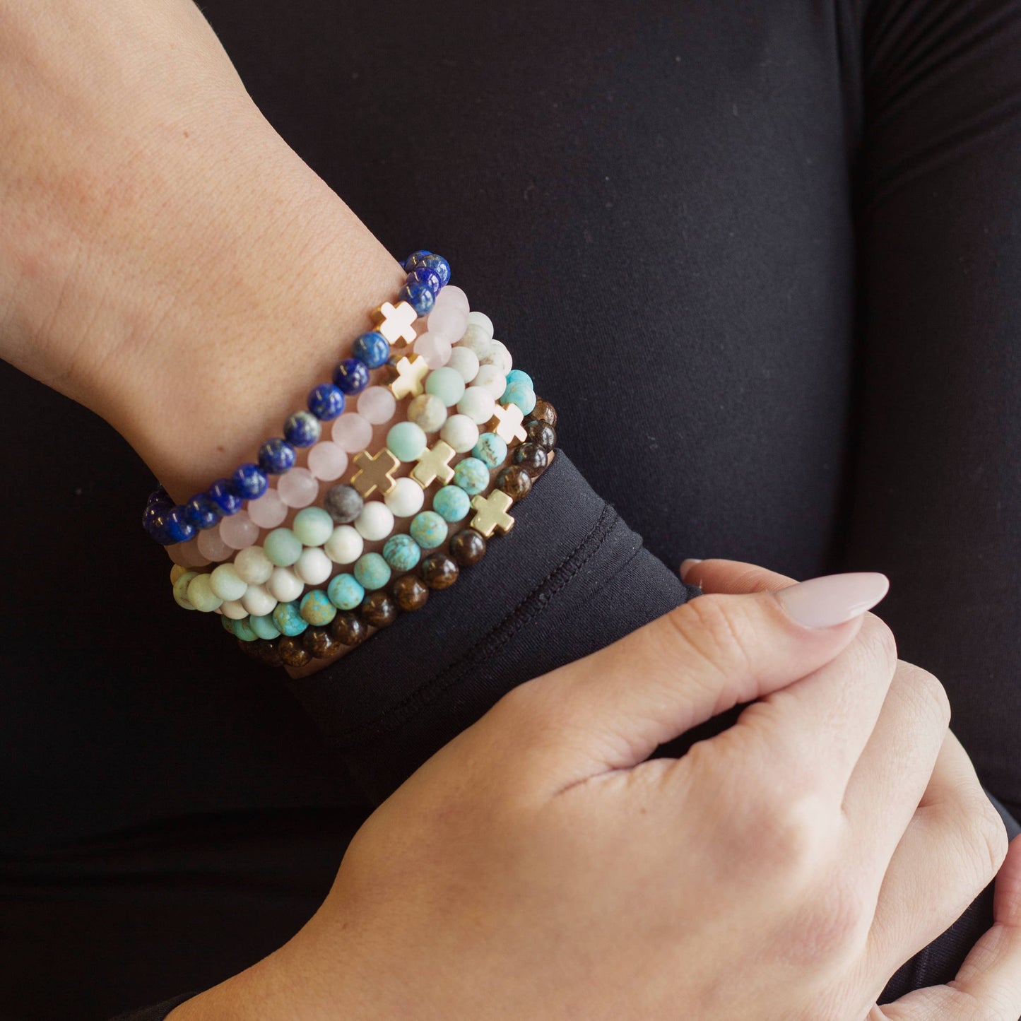 Faith Over Fear Bracelet, Jasper