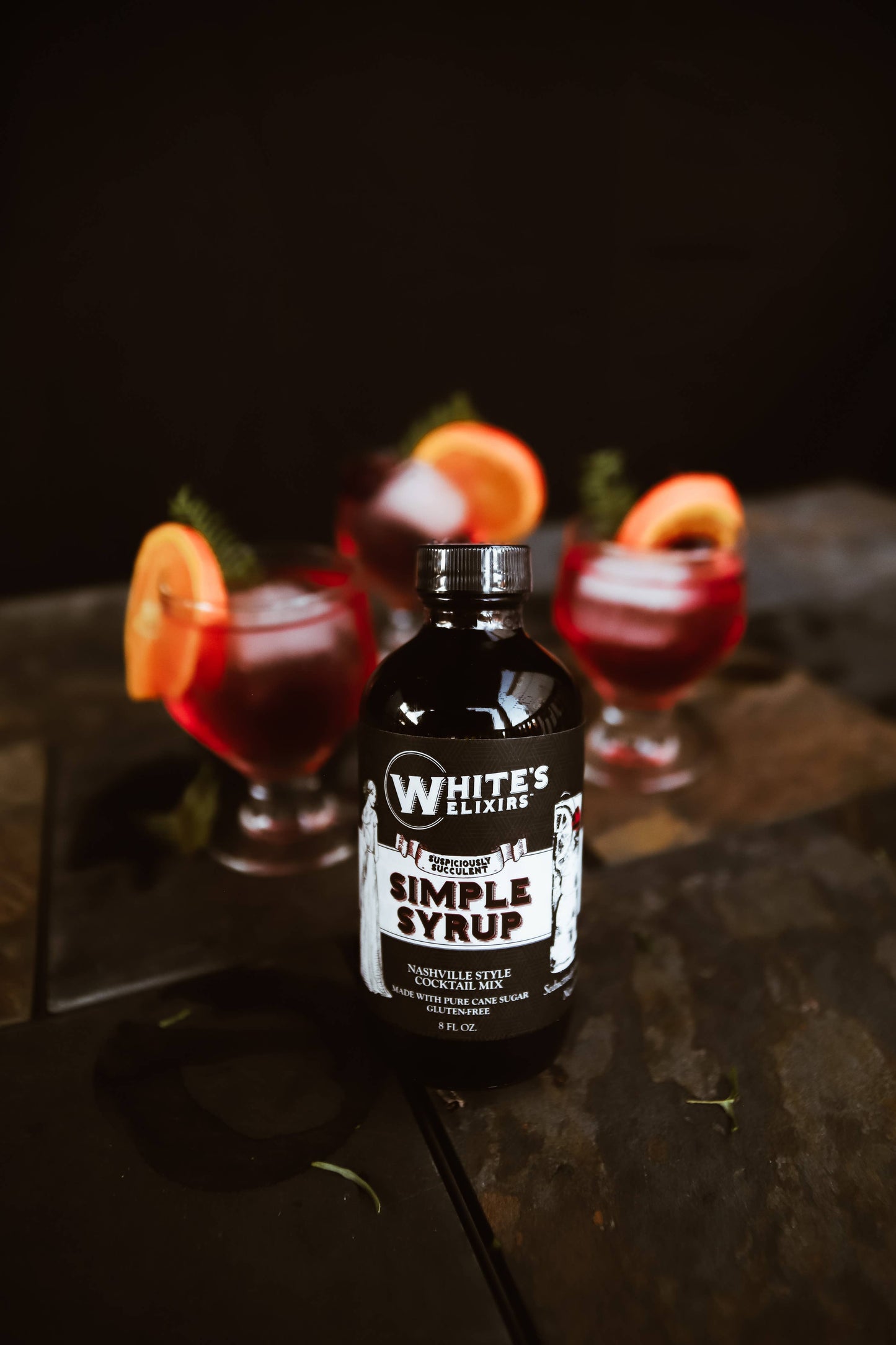 White's Elixirs Simple Syrup Cocktail Mix: 8oz