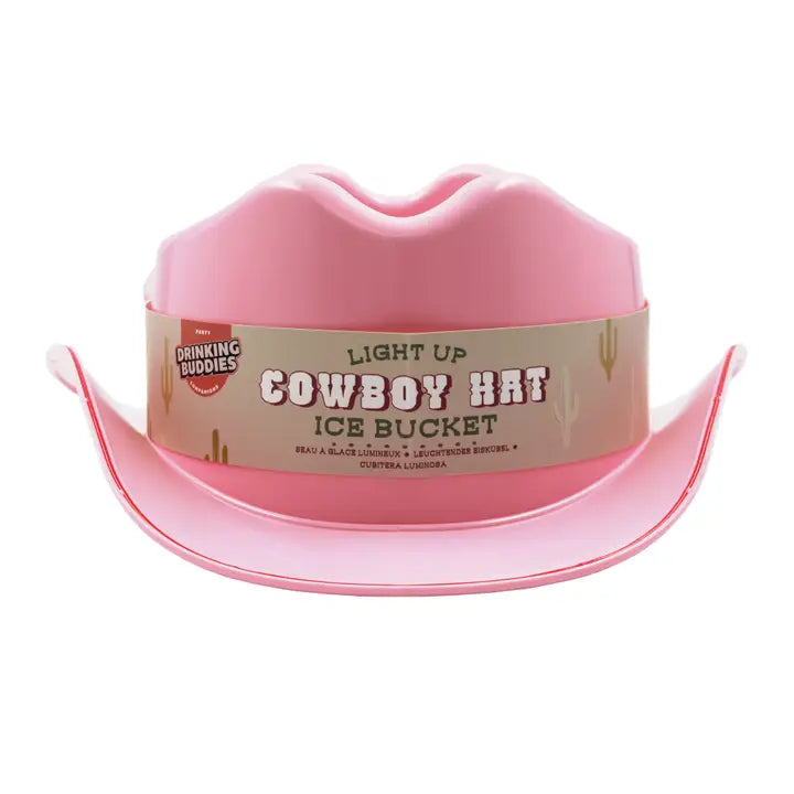 Led Cowboy Hat Ice Bucket