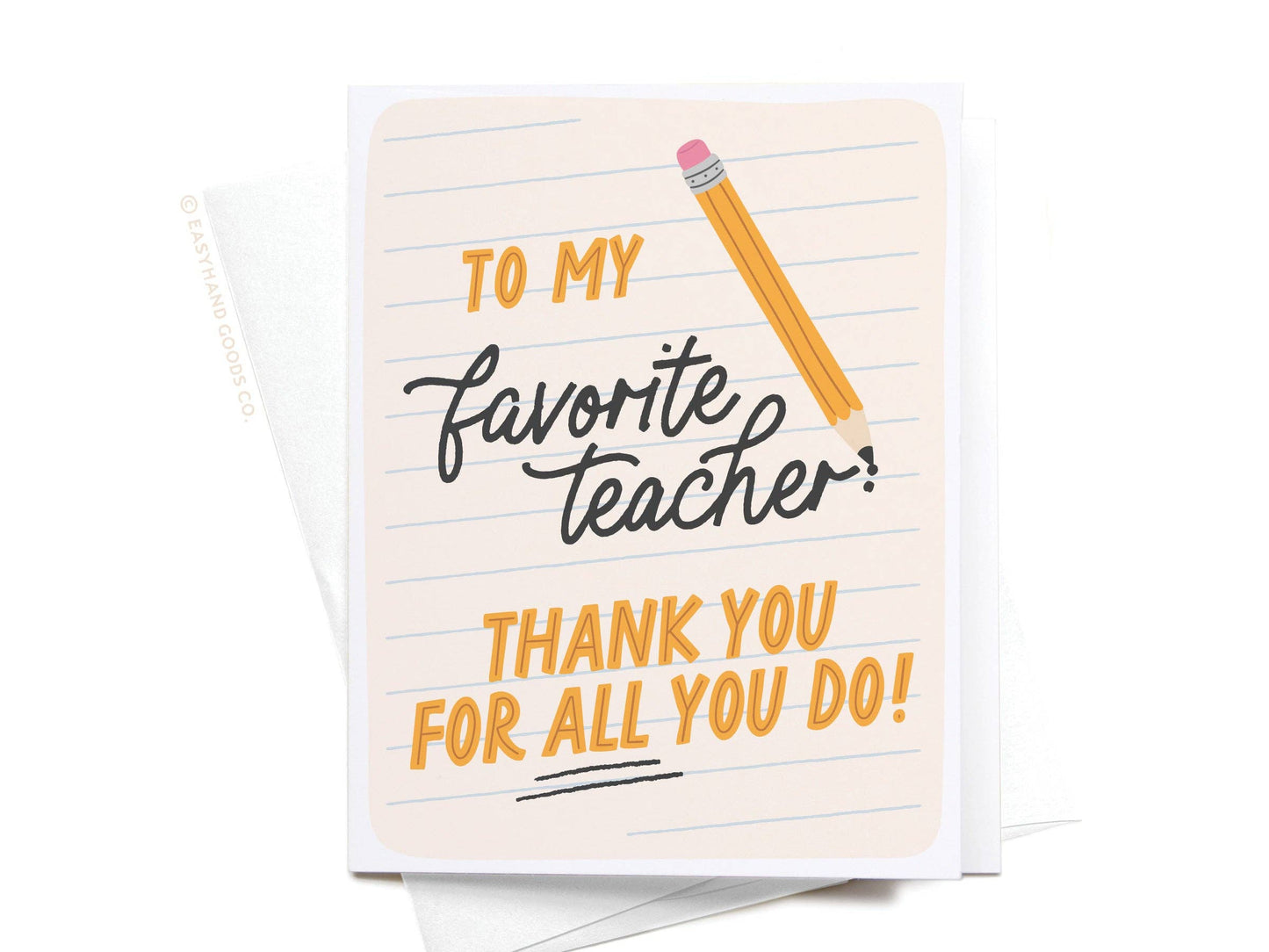 To My Favorite Teacher Greeting Card GRT0566