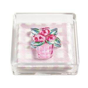 Flower Garden Napkin & Caddy Set