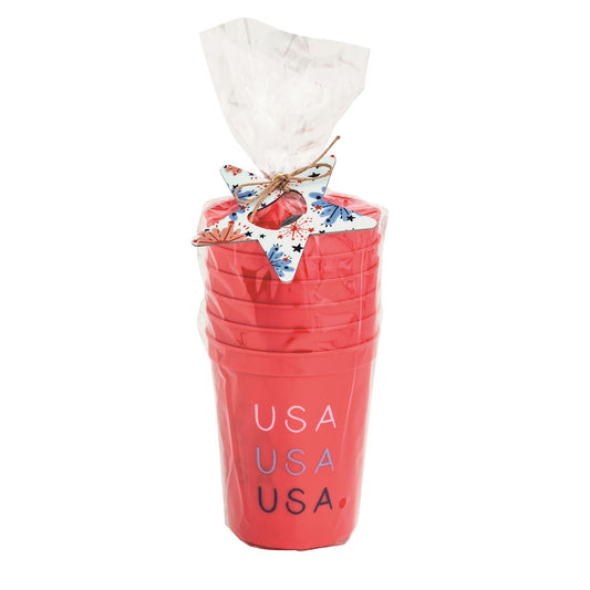 Red Americana Party Cup Set
