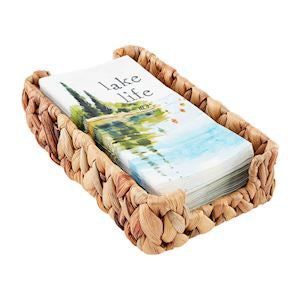 Lake Life Powder Guest Towel & Basket Set