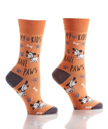 Women's Crew Sock, Four-Legged Kids