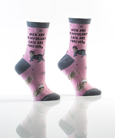 Women's Crew Sock, Men are Temporary