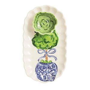 Topiary Tray & Tidbit Set