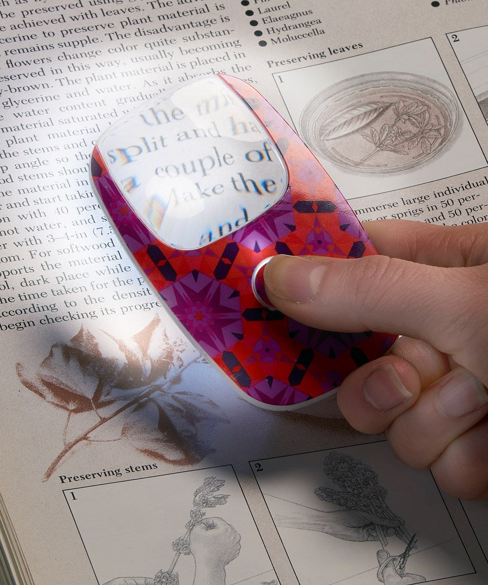 Pocket Magnifier w/LED w/Displayer