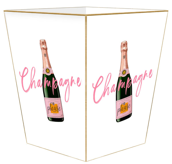 Champagne Please Wastepaper Basket