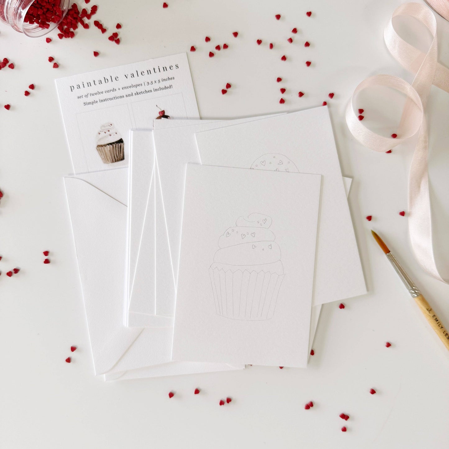 Sweet Treats Paintable Valentines