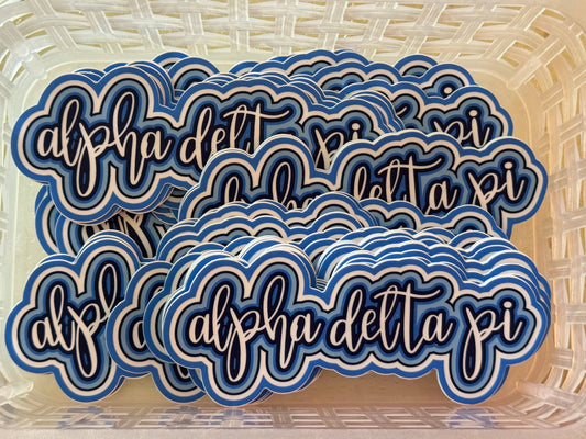 Alpha Delta Pi Sorority Decal