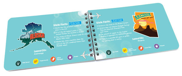 Soaring Over the USA - Fun Fact Book for All 50 States