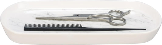 White Marbled Vanity Tray