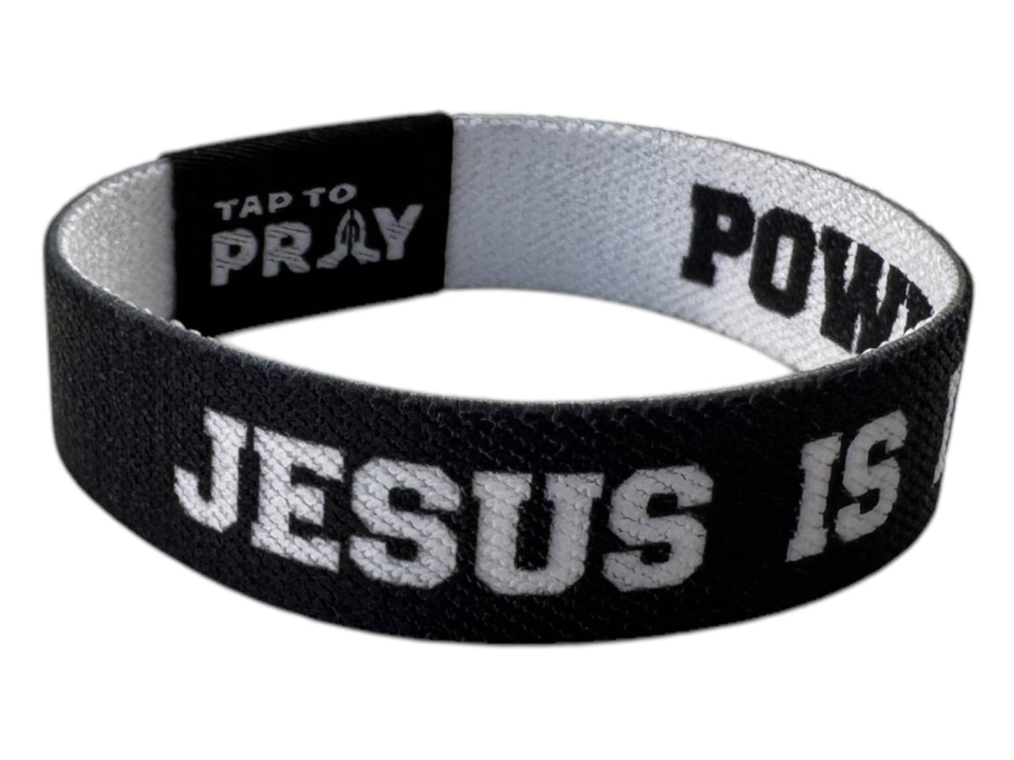 Tap To Pray™ Wristbands - / Jesus is Lord / Powered by Faith