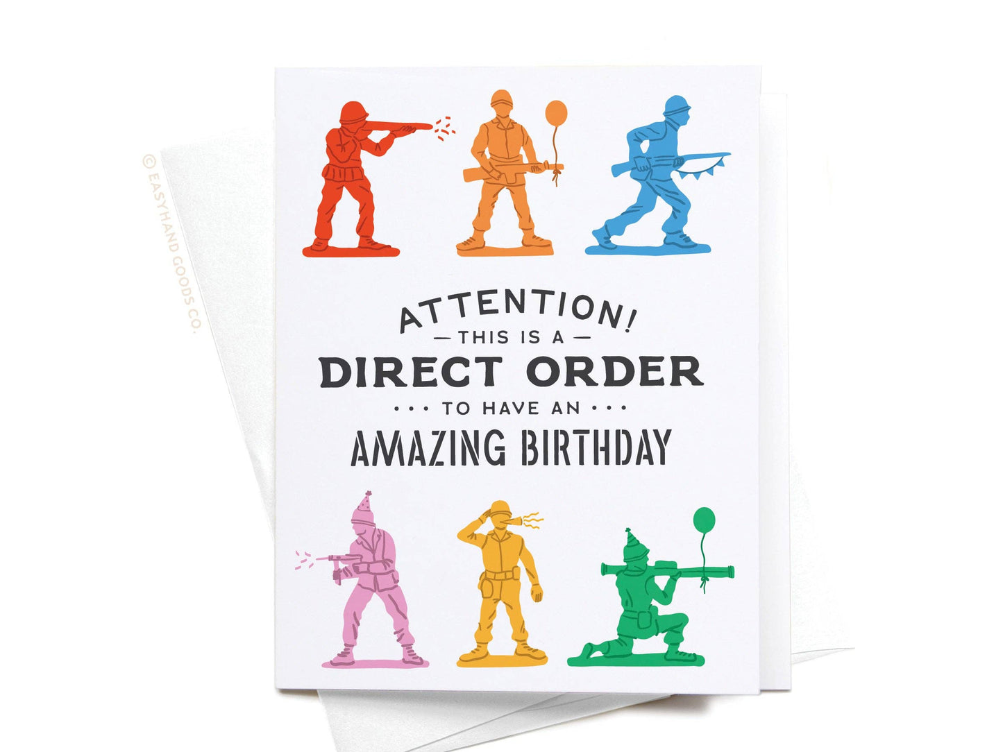 Direct Order Army Men Birthday Greeting Card.  GRT0478