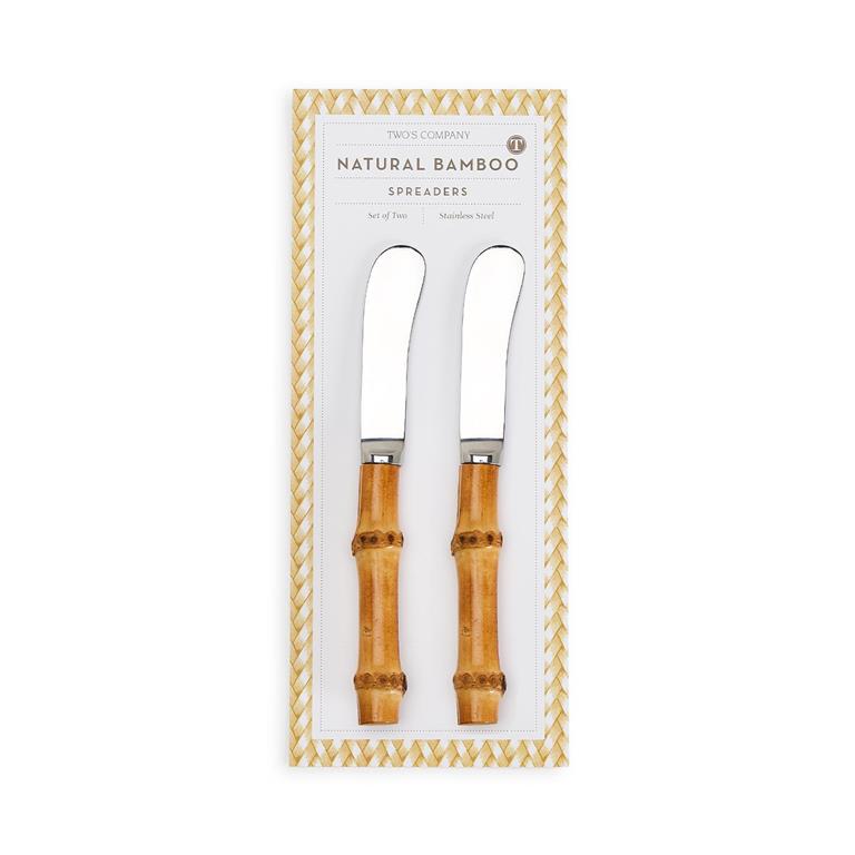 Natural Bamboo Handle Spreaders on Gift Card