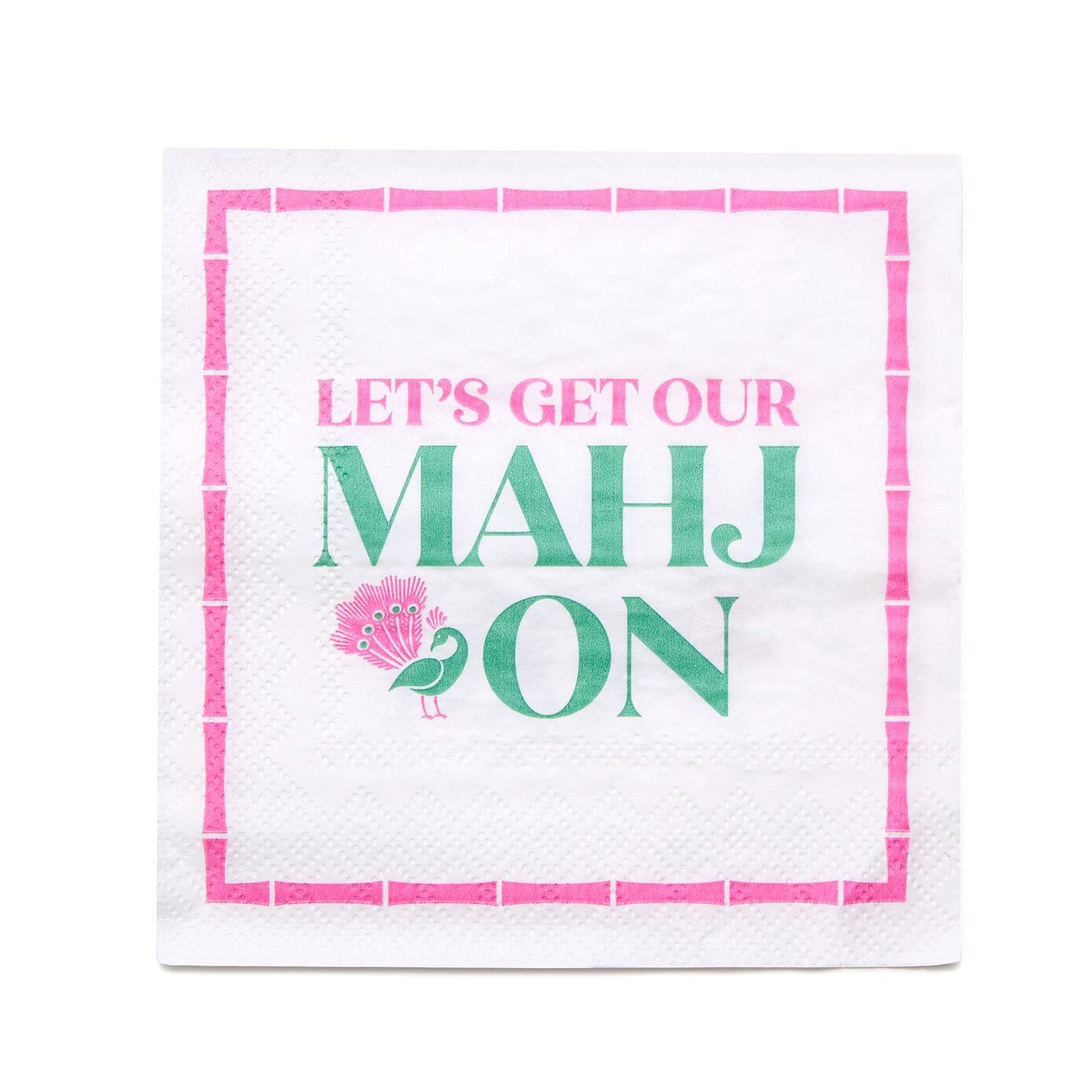 Let's Get Our Mahj-On- Napkins