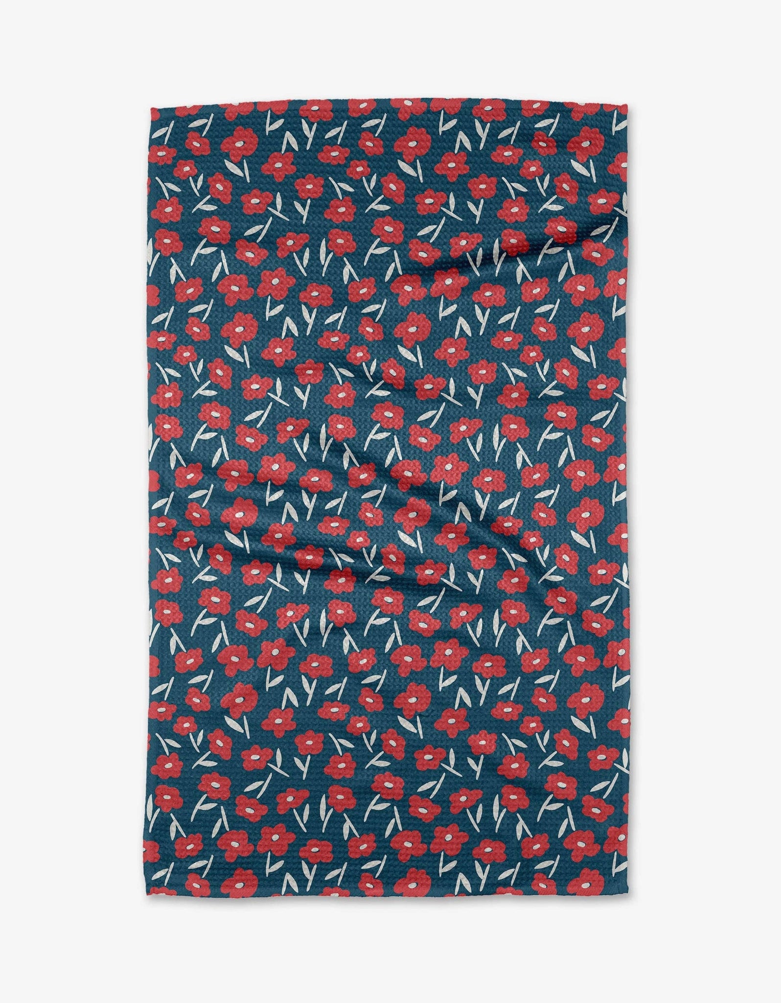 Luca Daisy Red Tea Towel