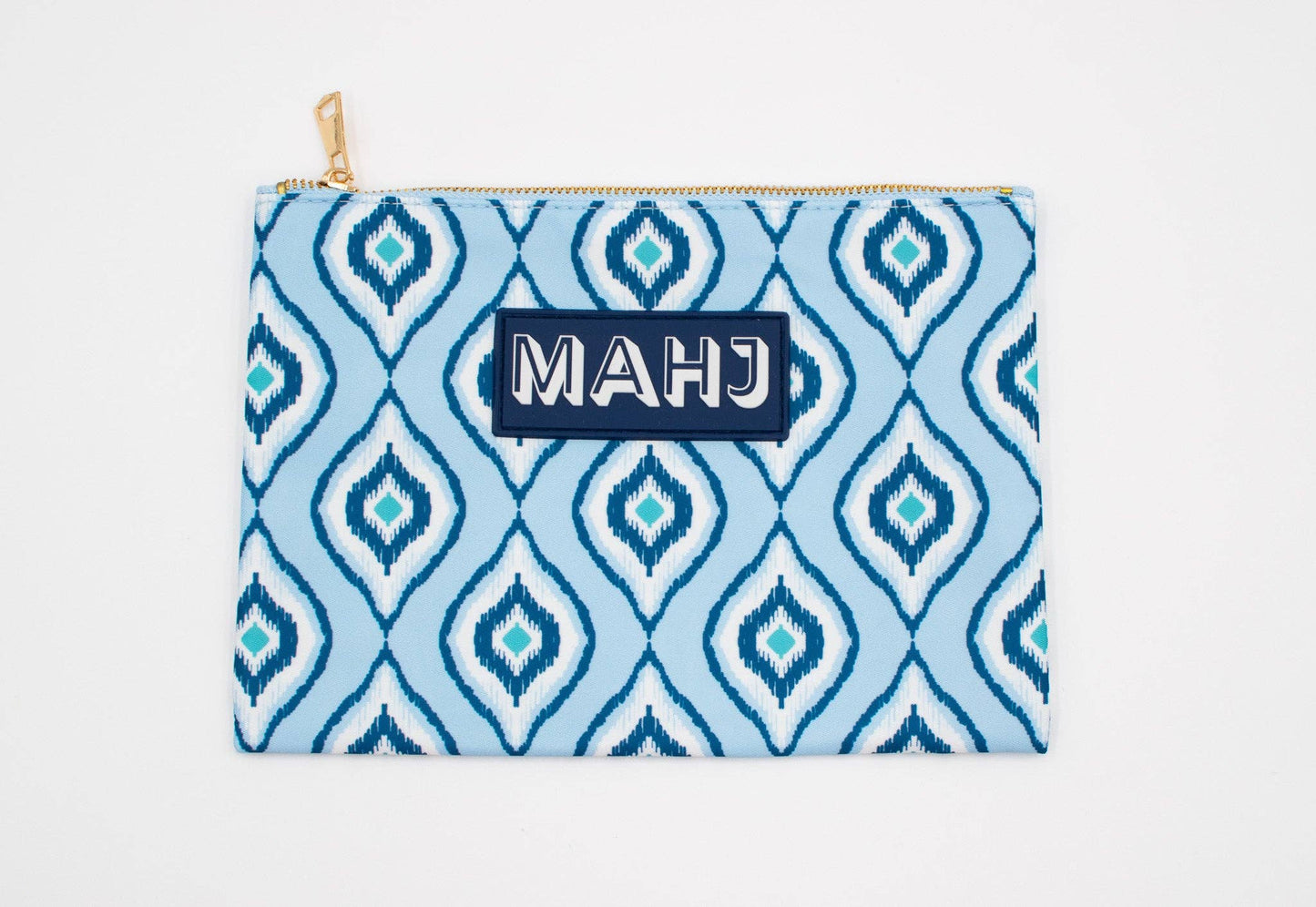 Premium Mahjong Card & Accessory Bag: Stripes- Pink & Red Card & Accessory Bag