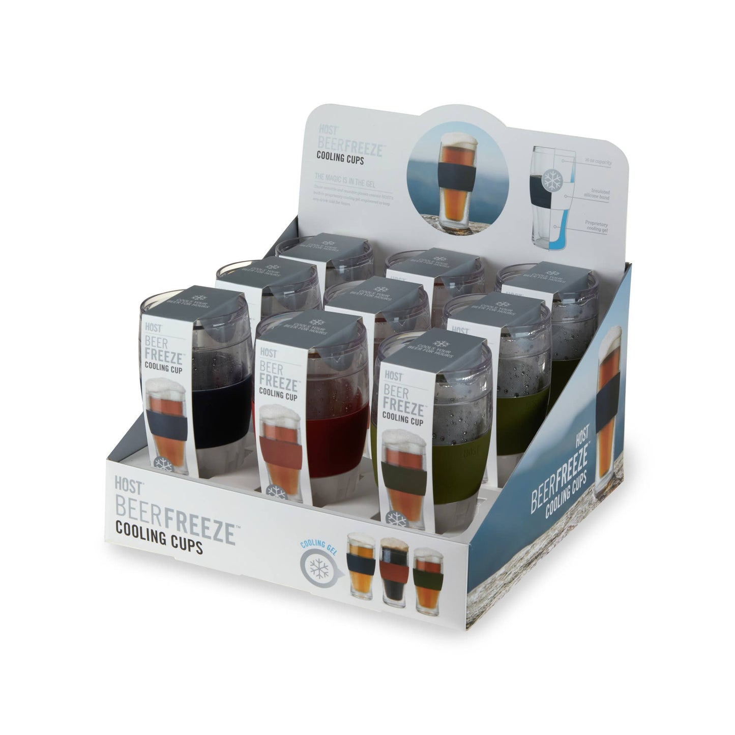 Beer FREEZE Cooling Cup in Collegiate Color