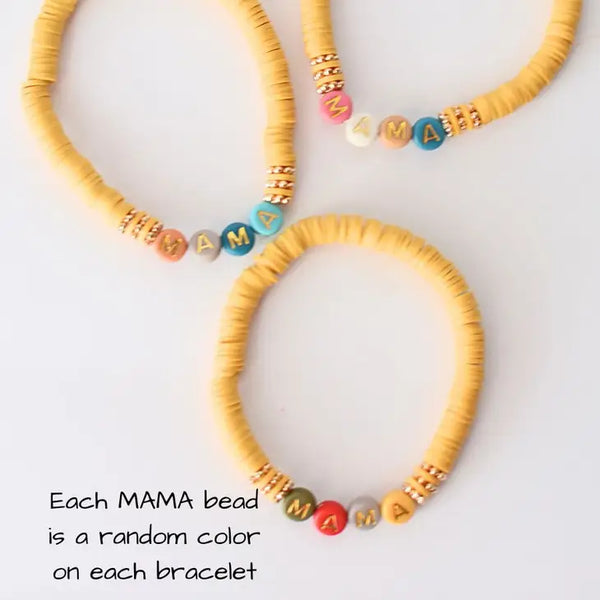 Mama bracelet. Mustard or Rust