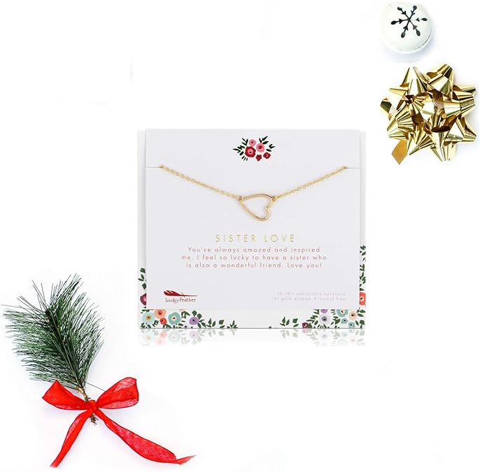 Friend/Family Necklace + Card/env - SISTER LOVE