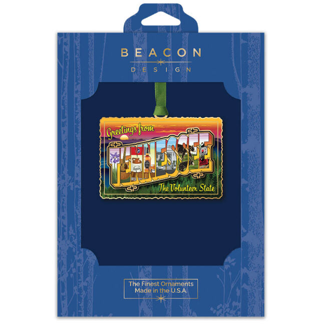 Tennessee Vintage Postcard Ornament