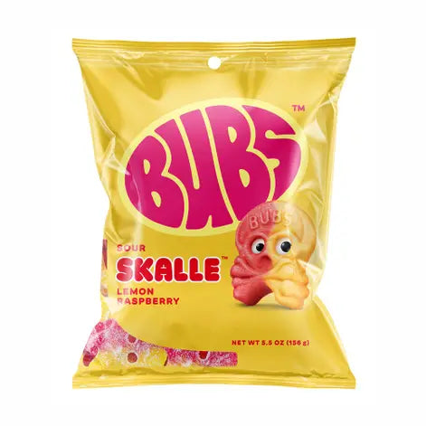 Bubs Sour Skalle Lemon Raspberry 5.5oz Bag