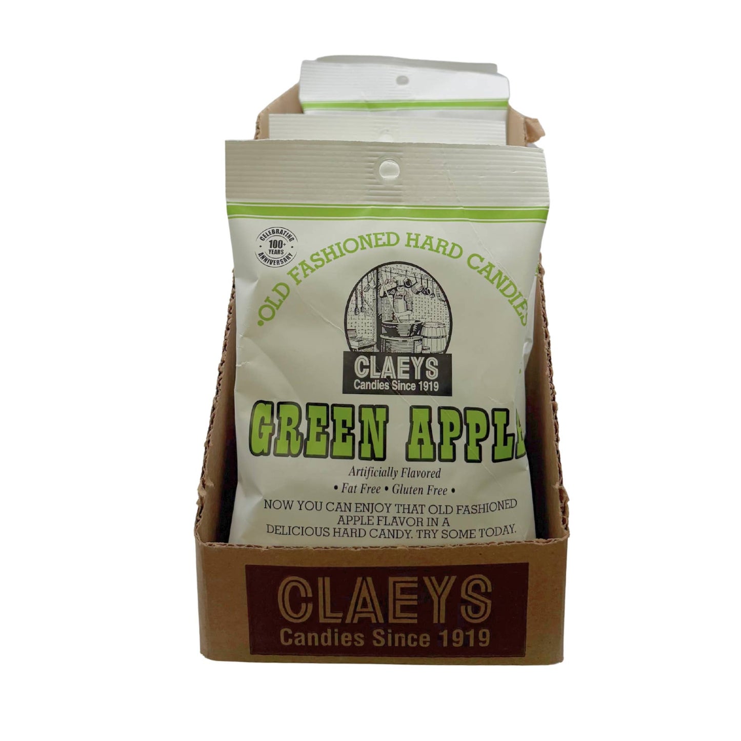 Claeys Old Fashioned Hard Candy Green Apple Drops