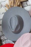 VINTAGE PLAIN FEDORA HAT LAVENDER