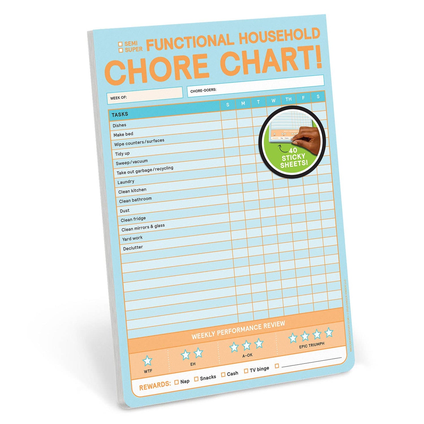 Chore Chart Big & Sticky Notepad
