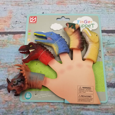 Dino Bite! Finger Puppet , Finger Puppet ,Set Of 5