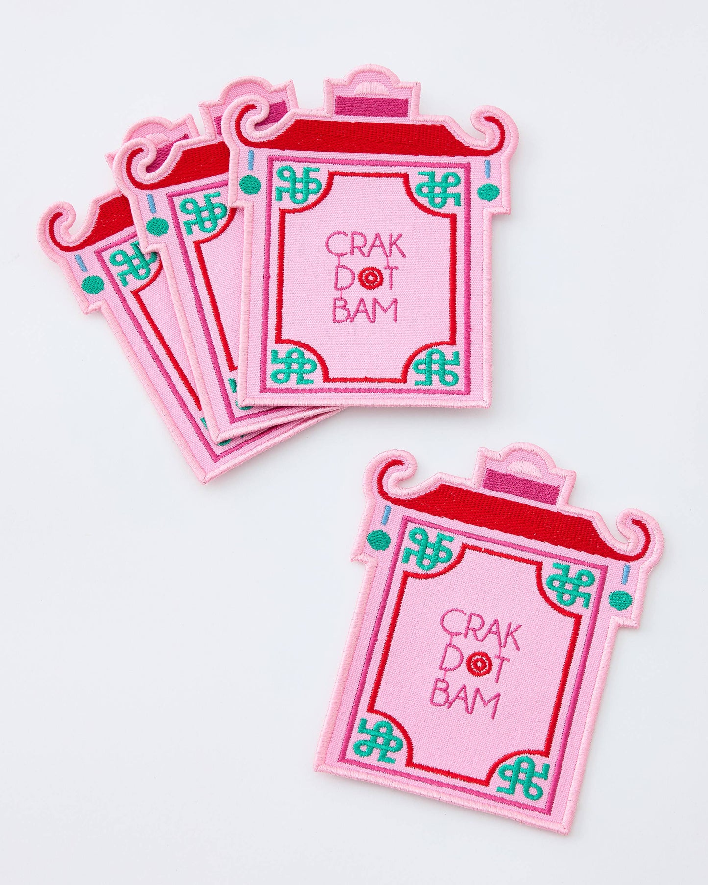 Pagoda Crak Dot Bam Cocktail Napkins -set of 4